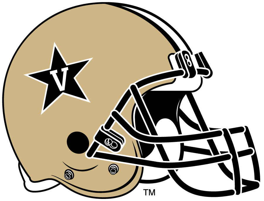 Vanderbilt Commodores 2002-2016 Helmet Logo iron on transfers for T-shirts